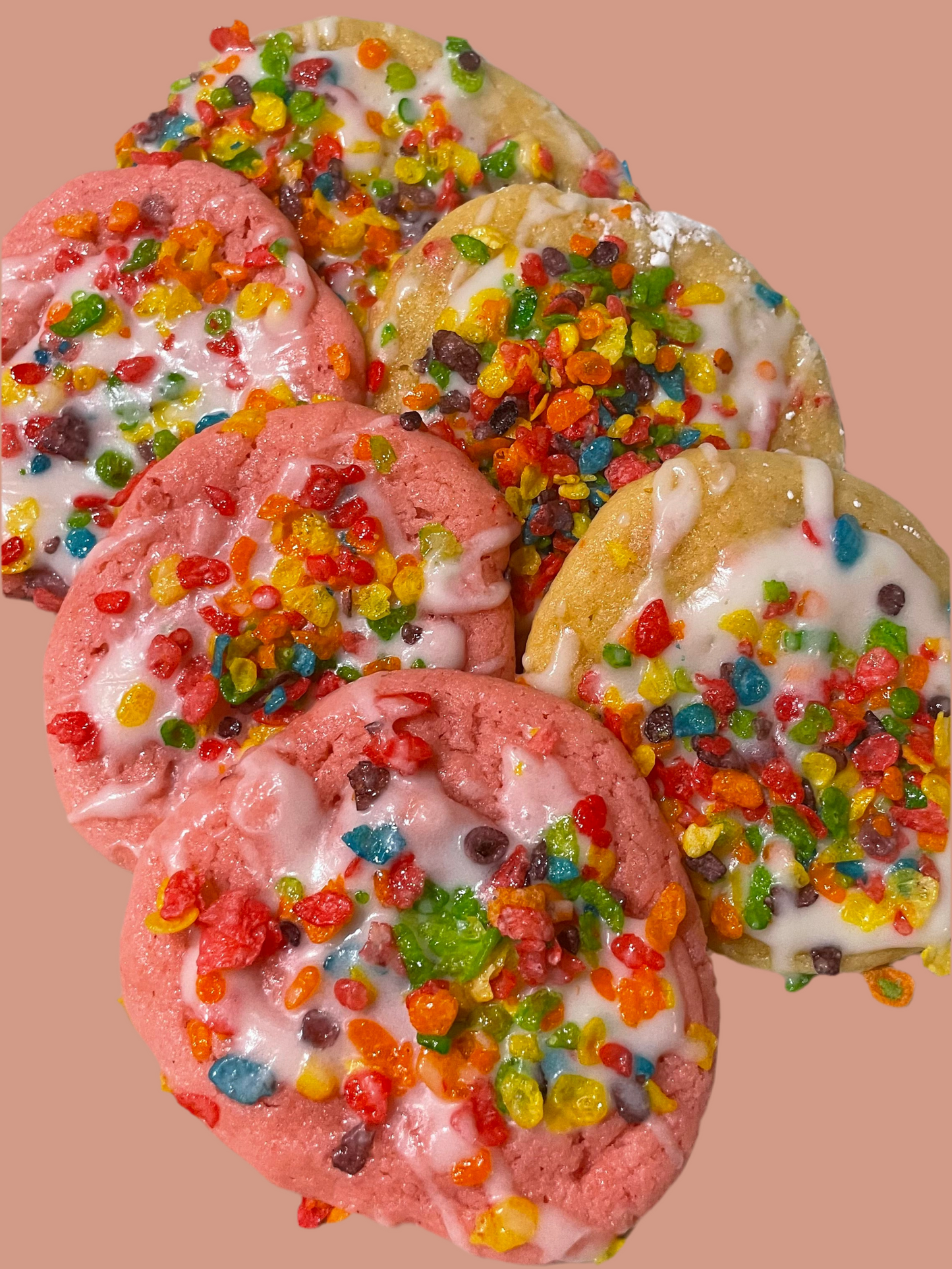 🌈✨ Suga Pebbles Cookies ✨🌈
Cereal ain’t just for breakfast no more, baby!